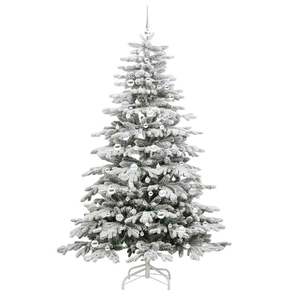 Kunstig sammensatt juletre Hvit 210 cm PE og PVC
