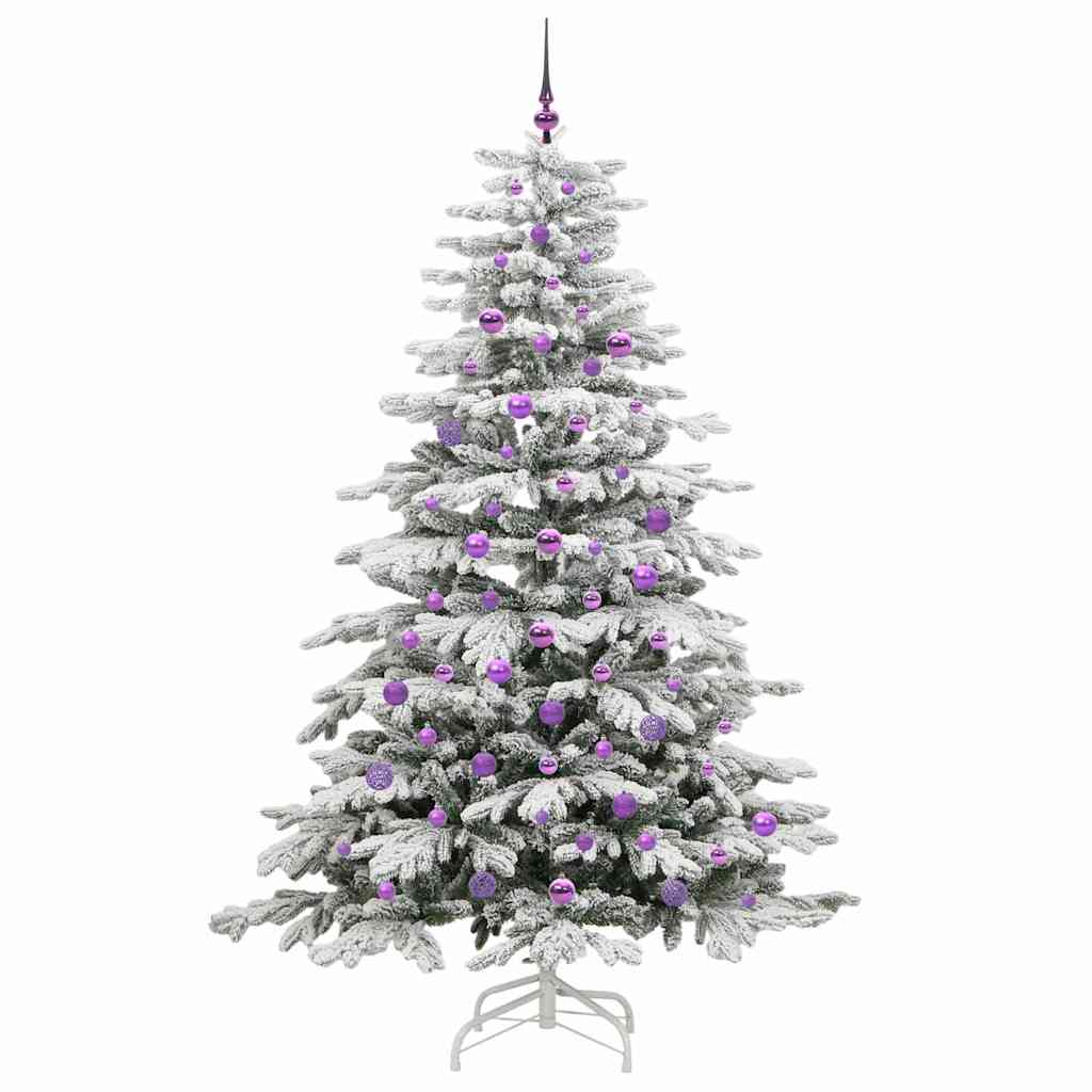 Kunstig sammensatt juletre Hvit 210 cm PE og PVC
