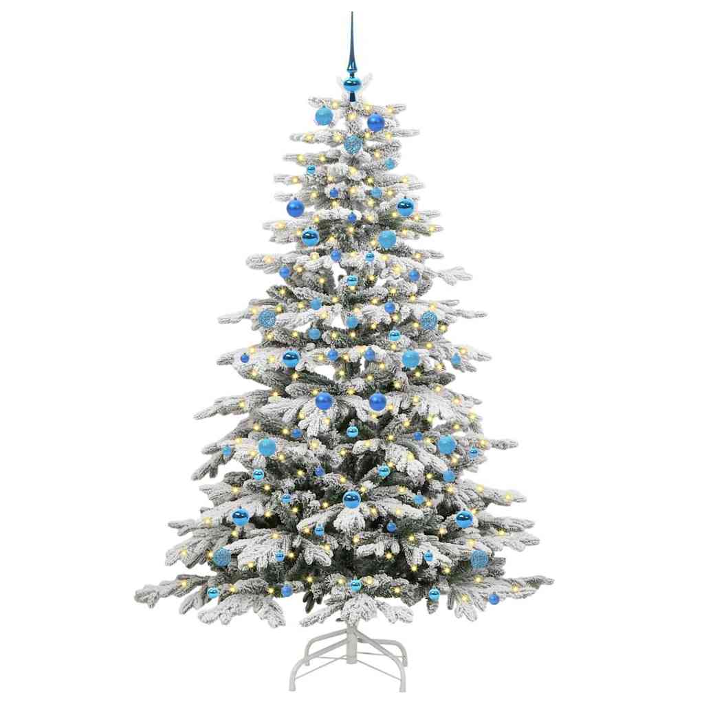 Kunstig sammensatt juletre Hvit 210 cm PE og PVC