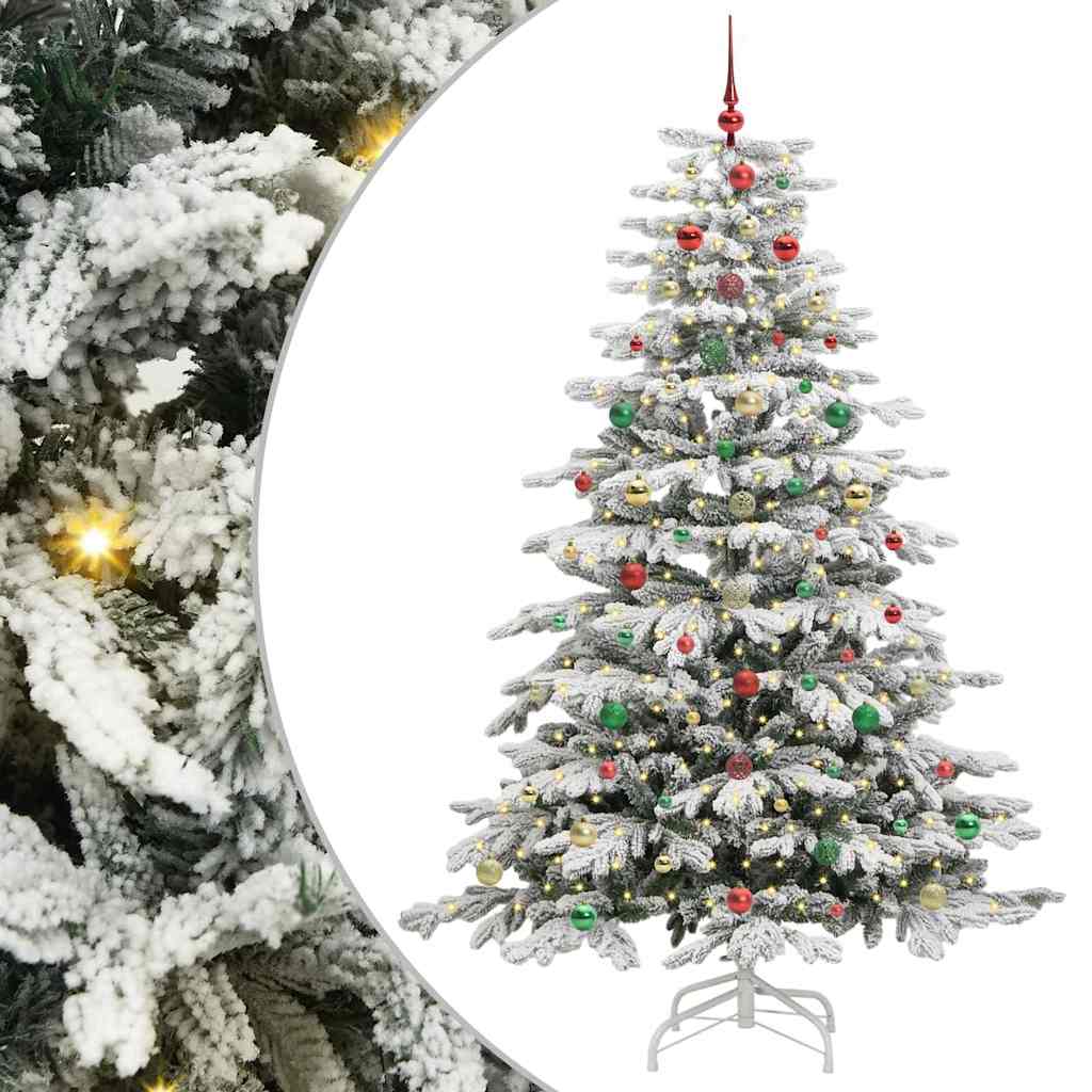 Kunstig sammensatt juletre Hvit 210 cm PE og PVC