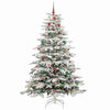Kunstig sammensatt juletre Hvit 210 cm PE og PVC
