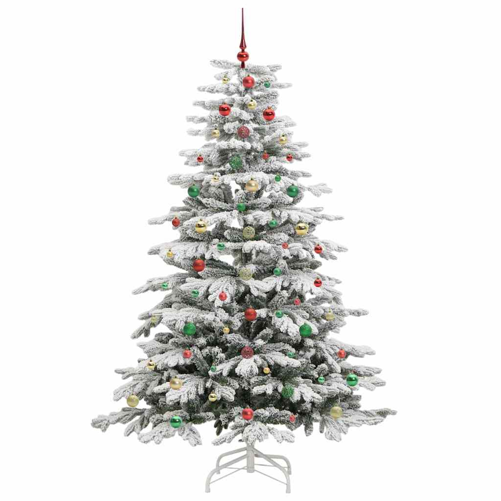 Kunstig sammensatt juletre Hvit 210 cm PE og PVC