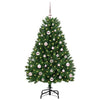 Kunstig juletre med LED -stripelys grønn 120 cm PVC og metall