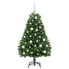 Kunstig juletre med LED -stripelys grønn 120 cm PVC og metall