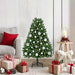 Kunstig juletre med 150 LED grønn 120 cm PVC og metall