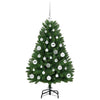 Kunstig juletre med LED -stripelys grønn 120 cm PVC og metall