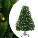Kunstig juletre med 150 LED grønn 150 cm PVC og metall