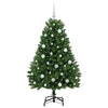 Kunstig juletre med LED -stripelys grønn 150 cm PVC og metall