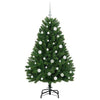 Kunstig juletre med LED -stripelys grønn 150 cm PVC og metall