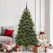 Kunstig juletre med 300 LED grønn 180 cm PVC og metall vidaXL