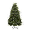Kunstig juletre med LED -stripelys grønn 180 cm PVC og metall