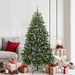 Kunstig juletre med 300 LED grønn 180 cm PVC og metall vidaXL