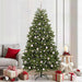Kunstig juletre med 300 LED grønn 210 cm PVC og metall