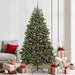 Kunstig juletre med 300 LED grønn 210 cm PVC og metall