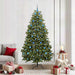 Kunstig juletre med 300 LED grønn 210 cm PVC og metall