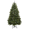 Kunstig juletre med LED -stripelys grønn 240 cm PVC og metall