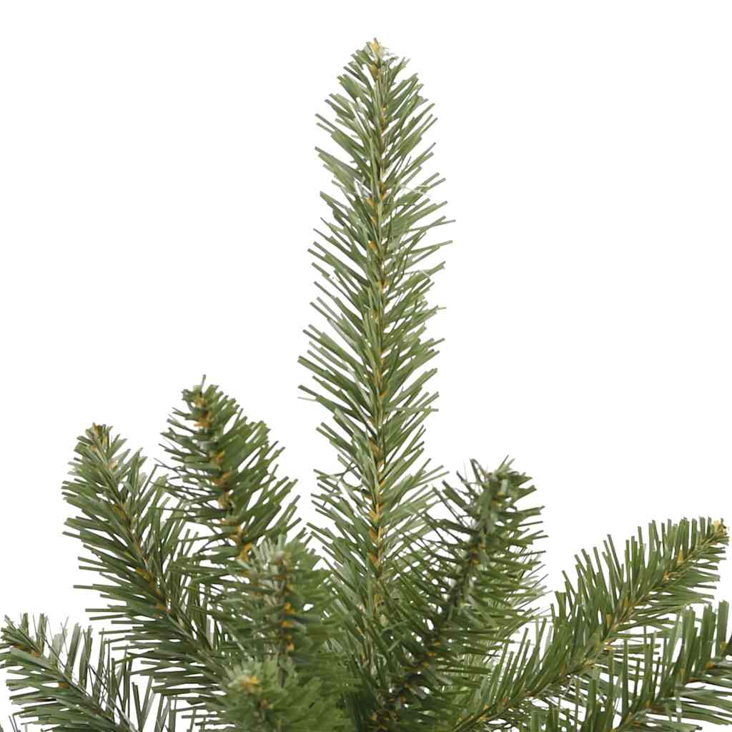 Kunstig juletre med LED -stripelys grønn 240 cm PVC og metall