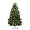 Kunstig juletre med LED -stripelys grønn 240 cm PVC og metall