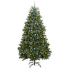 Kunstig juletre med LED -stripelys grønn 240 cm PVC og metall