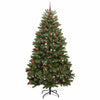 Kunstig juletre med LED -stripelys grønn 270 cm PVC og metall