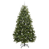 Kunstig juletre med LED -stripelys grønn 270 cm PVC og metall