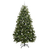 Kunstig juletre med LED -stripelys grønn 270 cm PVC og metall