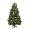 Kunstig juletre med LED -stripelys grønn 270 cm PVC og metall