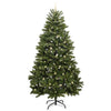 Kunstig juletre med LED -stripelys grønn 270 cm PVC og metall