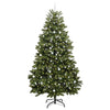 Kunstig juletre med LED -stripelys grønn 270 cm PVC og metall