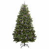Kunstig juletre med LED -stripelys grønn 270 cm PVC og metall