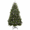 Kunstig juletre med LED -stripelys grønn 270 cm PVC og metall