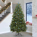 Kunstig juletre med 300 LED grønn 270 cm PVC og metall vidaXL