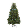 Kunstig juletre med LED -stripelys grønn 270 cm PVC og metall
