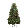 Kunstig juletre med LED -stripelys grønn 270 cm PVC og metall