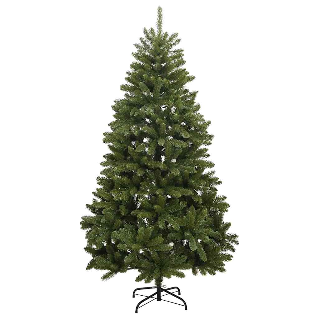 Kunstig juletre med LED -stripelys grønn 270 cm PVC og metall