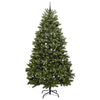 Kunstig juletre med LED -stripelys grønn 300 cm PVC og metall
