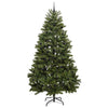 Kunstig juletre med LED -stripelys grønn 300 cm PVC og metall