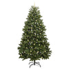 Kunstig juletre med LED -stripelys grønn 300 cm PVC og metall