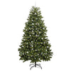 Kunstig juletre med LED -stripelys grønn 300 cm PVC og metall