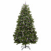 Kunstig juletre med LED -stripelys grønn 300 cm PVC og metall