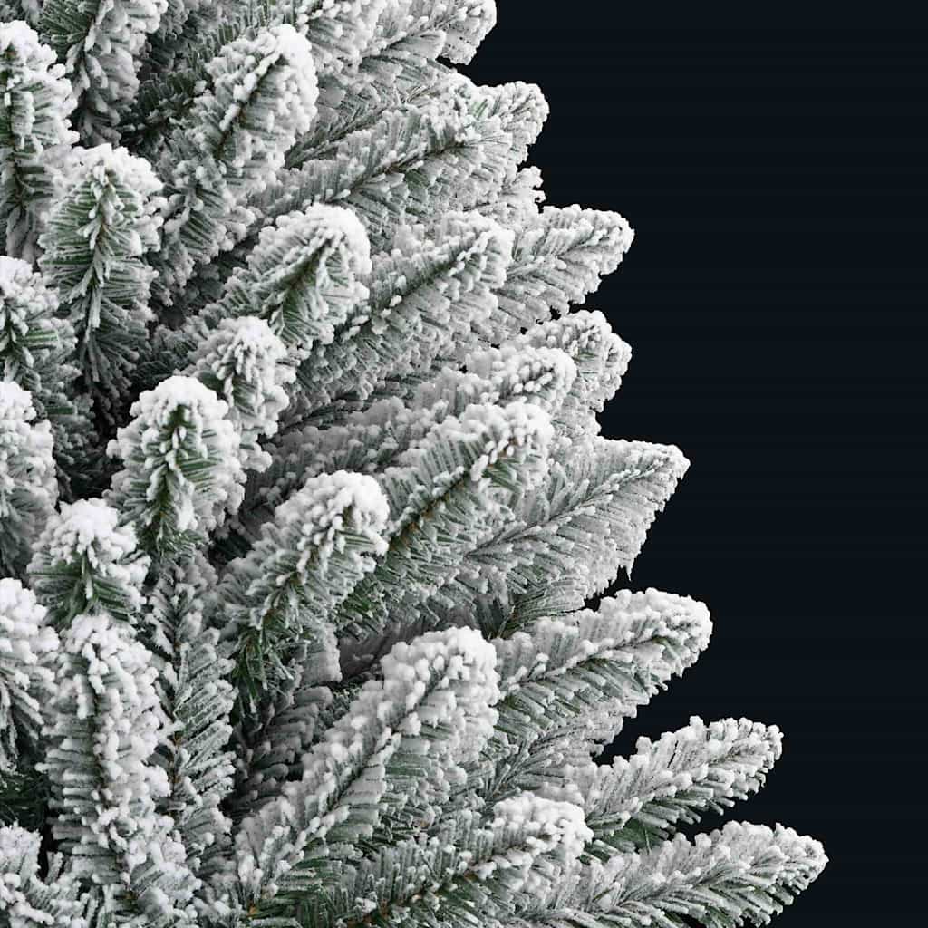 Kunstig juletre Grønn og hvit 120 cm PVC og metall
