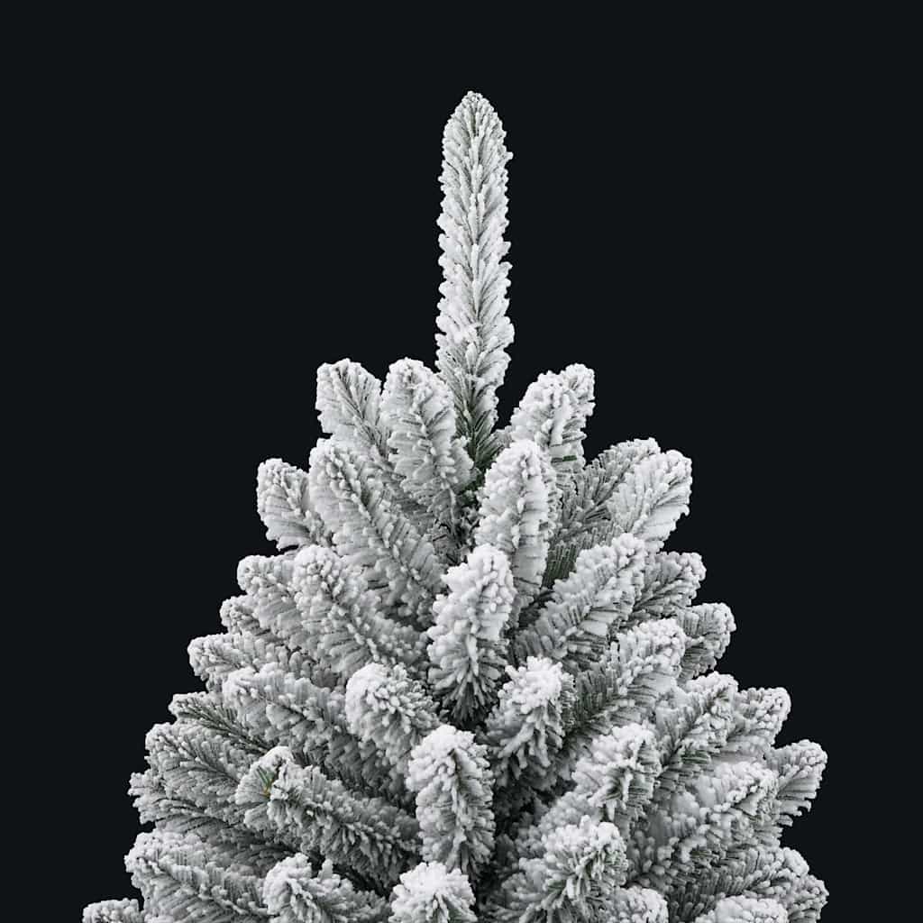 Kunstig juletre Grønn og hvit 120 cm PVC og metall