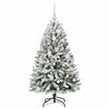 Kunstig juletre Grønn og hvit 120 cm PVC og metall