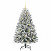 Kunstig juletre Grønn og hvit 120 cm PVC og metall