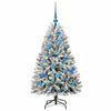 Kunstig juletre Grønn og hvit 120 cm PVC og metall