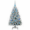 Kunstig juletre Grønn og hvit 120 cm PVC og metall