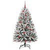 Kunstig juletre Grønn og hvit 150 cm PVC og metall