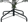 Kunstig juletre Grønn og hvit 150 cm PVC og metall