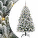 Kunstig juletre med 150 LED Grønn og hvit 150 cm PVC og metall