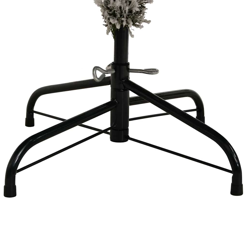 Kunstig juletre Grønn og hvit 180 cm PVC og metall